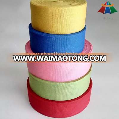 Colorized 100% Organic Eco-Friendly Pure Cotton Tape Webbing for Bags and Garments