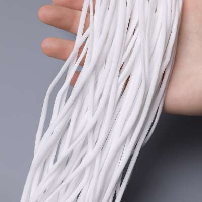 2020 White Flat  Elastic Ear Loop Rope Used for Face Mask and Civil Mask